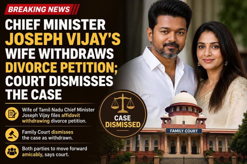chief minister joseph vijay's wife withdraws divorce petition;