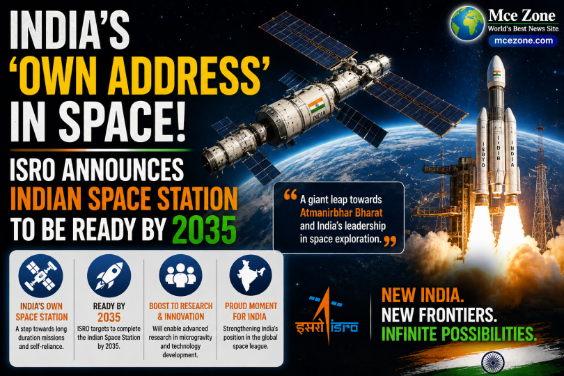 isro announces indian space station to be ready by 2035